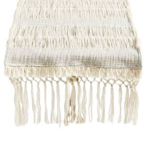 Anthropologie Home Fern Macramé Table Runner - 90” x 16”